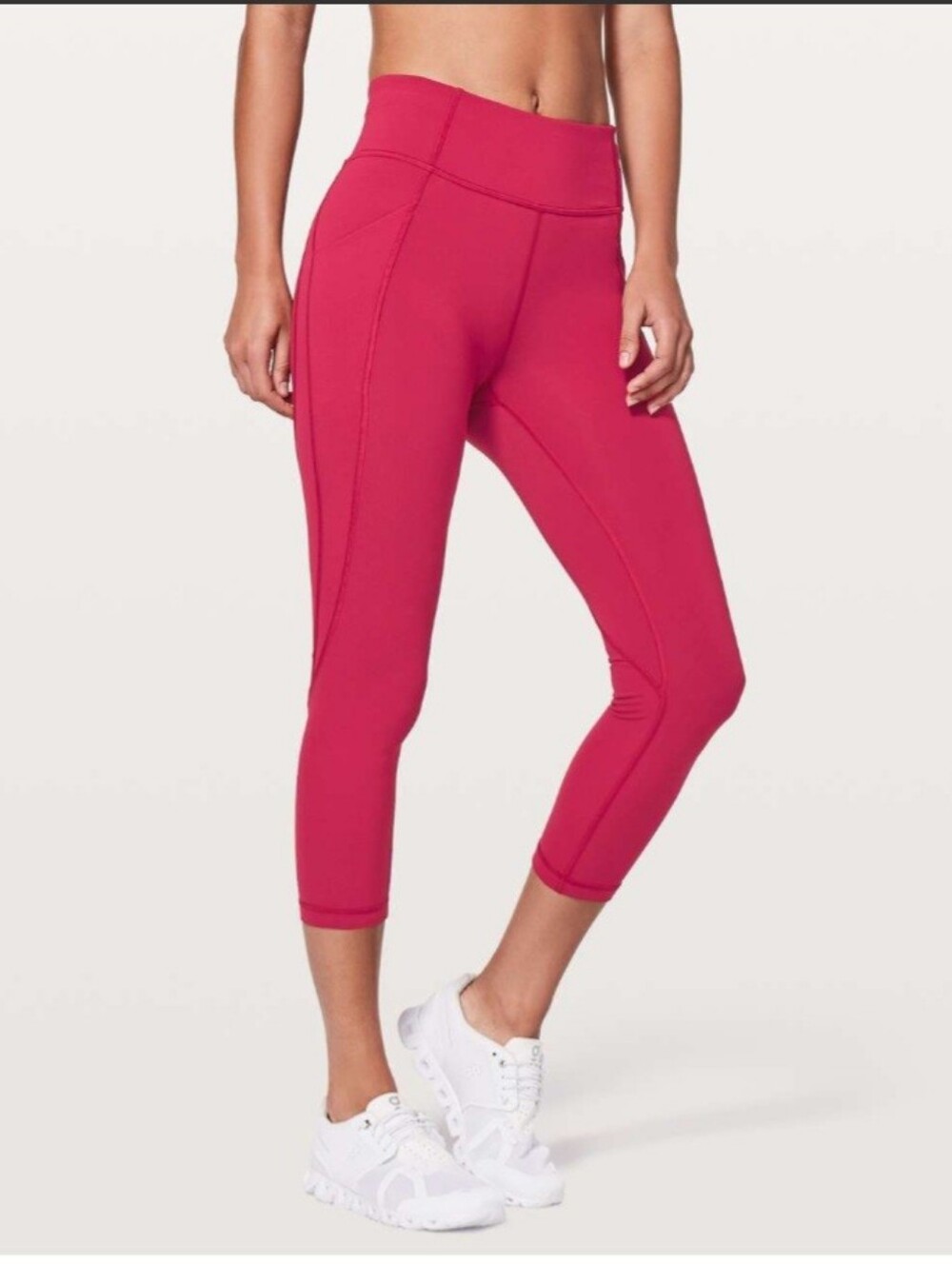 Lululemon Time To Sweat Crop *23"/Ruby Red